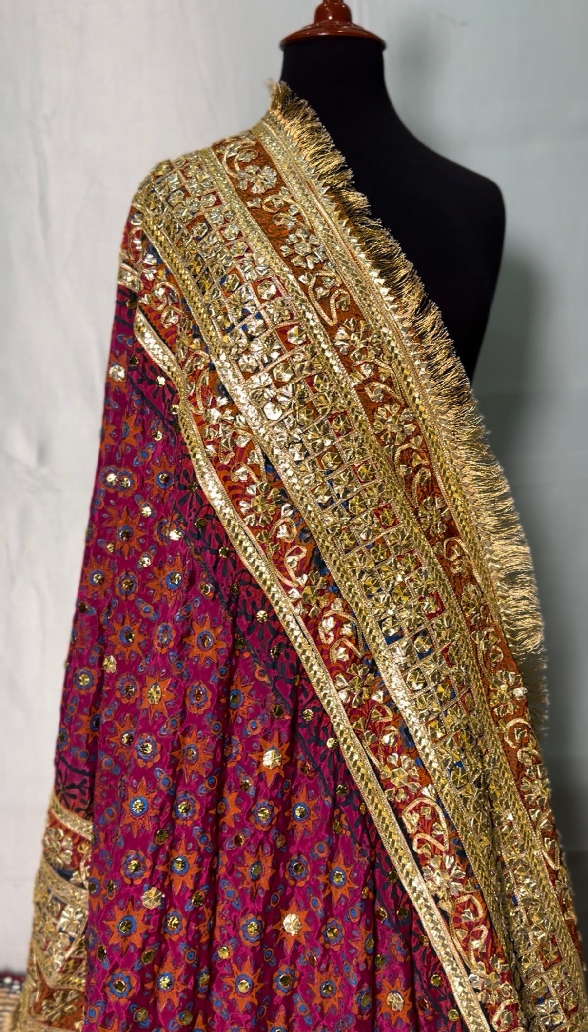 Mehndi Pink Dupatta