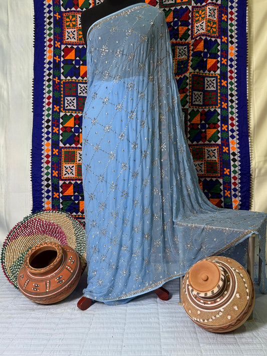 Blue Regal Saree
