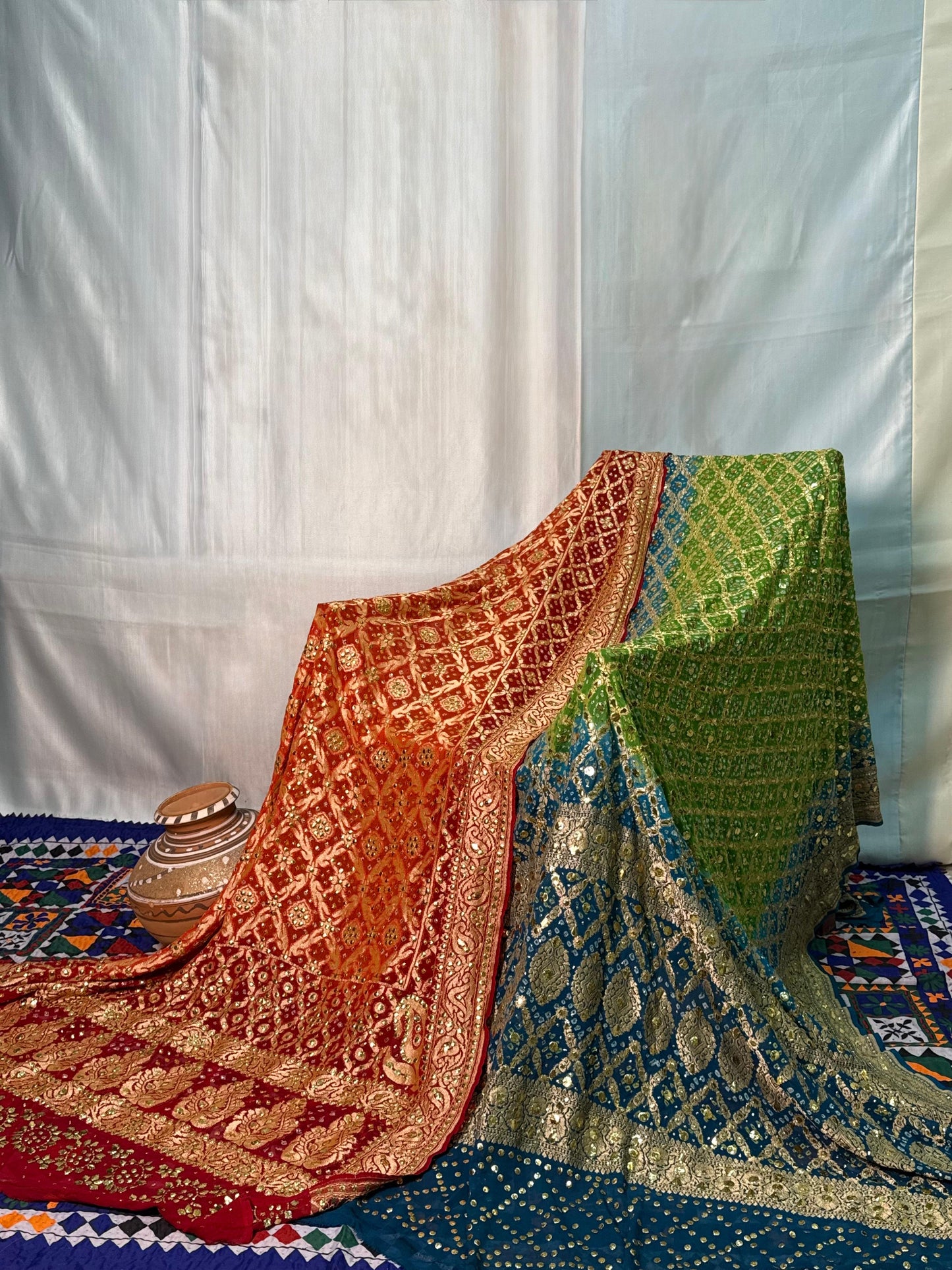Indian Neemzari Dupatta