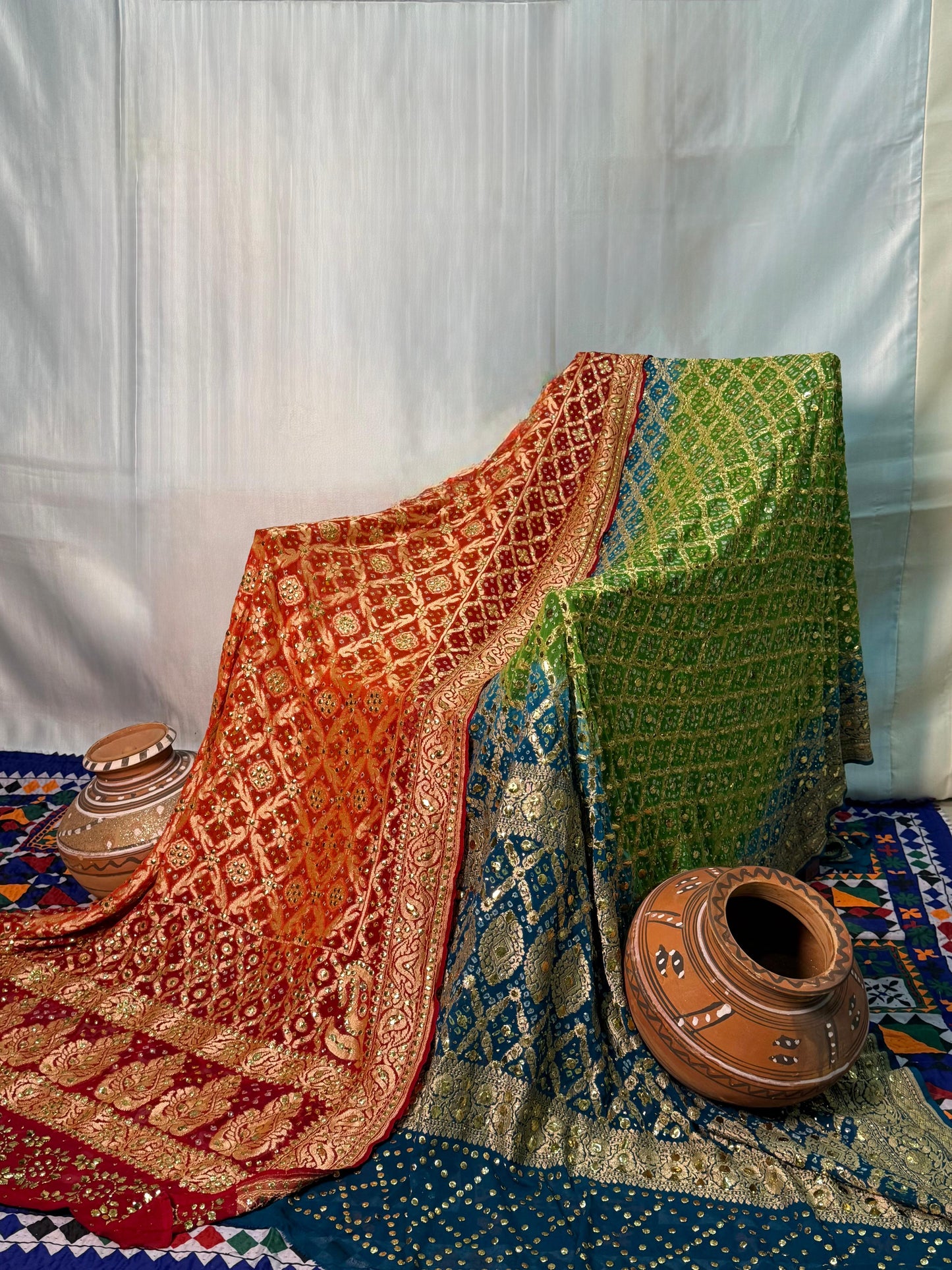 Indian Neemzari Dupatta
