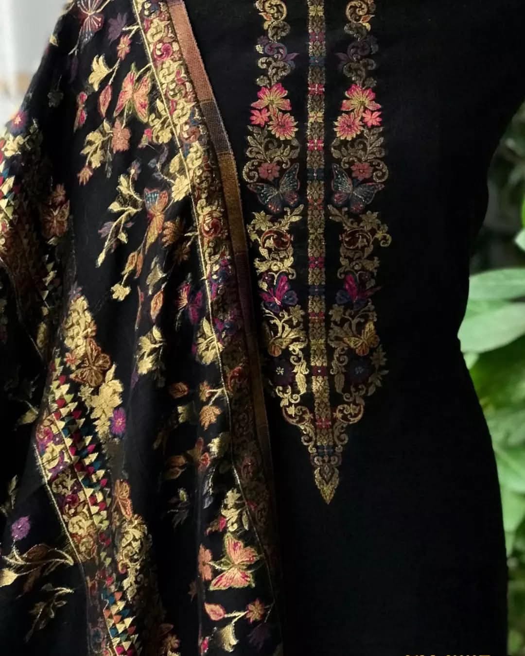 Butterfly Jamawar Suit